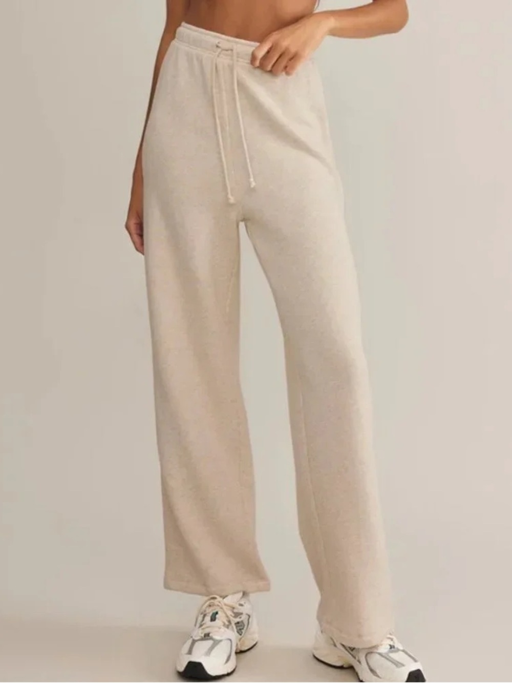 Z Supply Hype Fleece Sweatpants in Oatmeal Heather